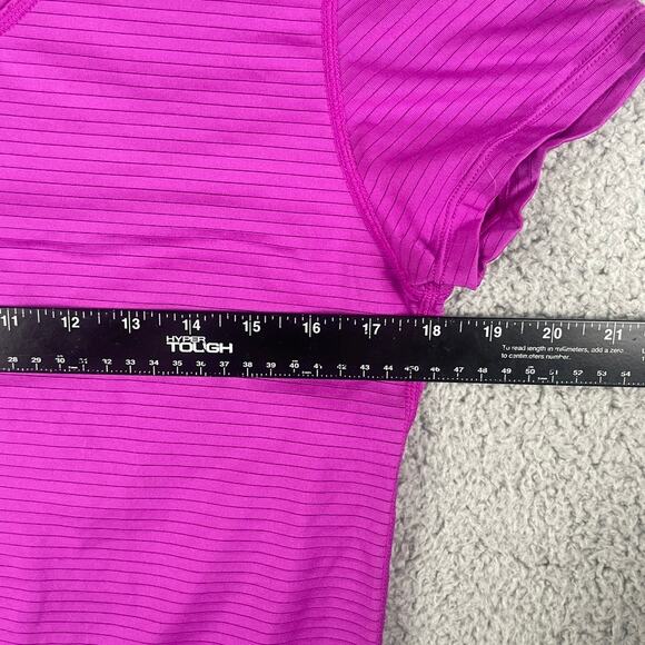 Marmot Women's Medium Purple Striped Polyester Elastane Short Sleeve Shirt - Picture 6 of 10